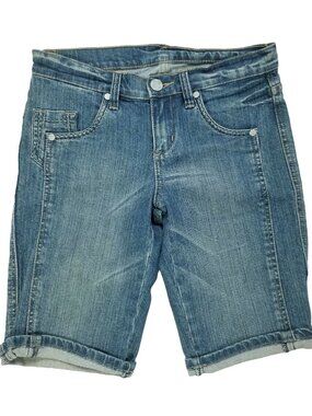 BCBG Maxarzria Jean Shorts Womens 27 Denim Jorts y2K Casual Bermuda y2K